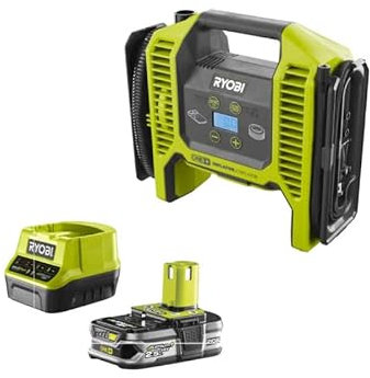 Pack RYOBI gonfleur compresseur 18V R18MI-0-1 batterie 2.5Ah - 1 chargeur rapide RC18120-125