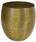 Casa Moro Blumentopf Übertopf Leon M Ø 29 cm rund in Antik-Gold Look Aluminium handgefertigt Boho Pflanzkübel Designer Blumen-Kübel ABK503