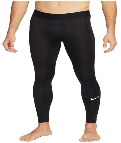 Nike Herren Np Df Leggings, Black/White, XL EU