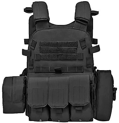 Outdoor Militär Taktische Weste, Molle Tactical Vest, Weste Chest Rig Airsoft Paintball Jumper Träger Nylon Weste Sport Kampf Jagd Schießen CS Militärische Taktische