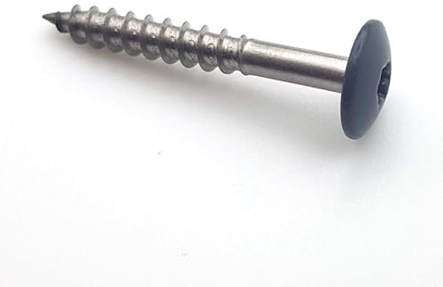 Vis pour panneaux de façade 4,8x38 mm RAL 7016 Gris anthracite Inox A2 par 100