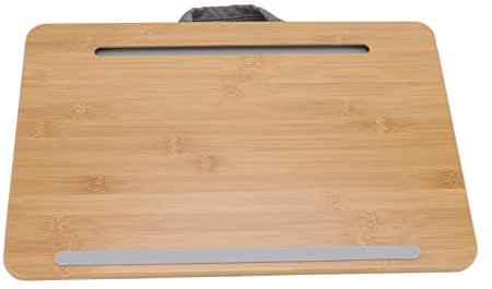 DADEA Lap Laptop Desk, Wood Lap Desk for Laptop with Cushion, 42x27.5cm Small Size Wood Laptop Lap Desk Portable Multifunctional Laptop Stand for Bed Sofa Couch Home Office