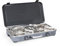 BRUNNER Fornello a Gas Devil KOOKMASTER, 2 fuochi, Superficie in Acciaio Inox - Accensione piezoelettrica, con Maniglia e Coperchio - per Avventure Outdoor, 30mbar, Potenza 2,4 kW x 2