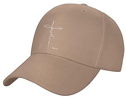 FWJZDSP Baseballmütze mit Jesus-Kreuz und Gott, christlicher Glaube, für Herren, verstellbare Papa-Mütze, Geschenk für Männer/Frauen, Trucker-Cap, Schwarz