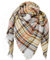DELEY Retro Damen Tartan Schal weicher karierter karierter Schal Wickelschal Decke Schals Reisgrau Bunt