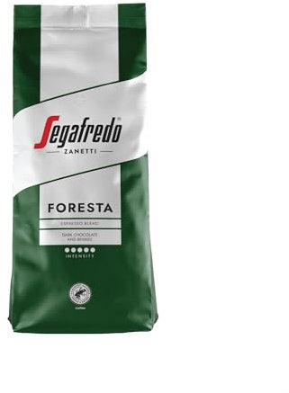 Segafredo Zanetti Coffee Beans FORESTA - 1Kg Pack- Rainforest Alliance Certified Coffee, Selected Roasted Coffee Beans, Hints of Dark Chocolate and Berries