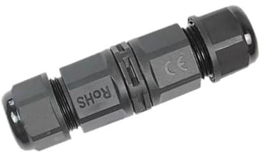 IP68 Waterproof Junction Box, Extension Electrical Cable Protector for Cable Diameter Ø6-12mm, Power Cable Connector Joint for Garden, Water Pond Lights, 3 Pins