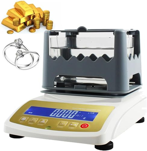 XF-120K Digital Gold Purity Tester - Accurato misuratore di autenticità e densità dei metalli preziosi per gioiellieri, acquirenti di oro e appassionati - Strumento affidabile per test della purezza