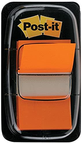 Post-it Index Flags - Orange - 12 dispensers Each with 50 Flags - 25mm
