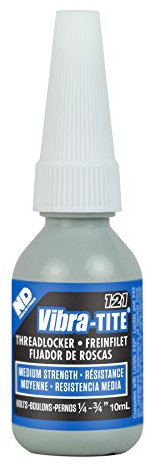 vibra-tite 121 Stärke Medium abnehmbarer Anaerobe Schraubensicherung, 10 mililiters, blau, 1