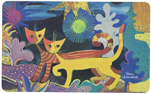 Fridolin 12211 Frühstücksbrettchen Rosina Wachtmeister - Wonderland, Kunststoff, bunt, 23.5x0.2x14.5 cm