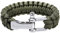 THE FRIENDLY SWEDE Braccialetto di Sopravvivenza in Paracord, con Chiusura in Acciaio Inox (Verde Militare, M)