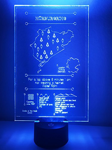 Racetrackart LED Lampe Nürburgring