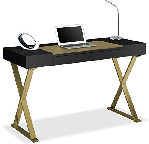 Centurion Supports ADONIS Gloss Black Ergonomic Home Office Luxury Computer Desk
