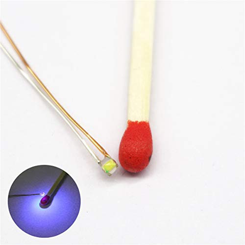 Bowerful Micro-Litz-Kabel, vorgelötet, UV-SMD-LED, 0603, mit Multi-Widerstand, 25 Stück