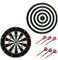 AKTIVE Unisex 54011 Dartscheibe Ø 45 cm mit 6 Dartpfeilen, bunt