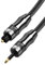 EMK - Cable Toslink a Mini Toslink de 3,5 mm SPDIF óptico de 3,5 mm a adaptador de cable de audio óptico para Home Theater (6Ft/2M, Óptico Mini Toslink de 3,5MM, Negro)