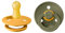 BIBS Colour Schnuller 2er-Pack, BPA-frei, Kirschform Nippel. Naturkautschuk/Latex, Hergestellt in Dänemark. Größe 1 | 0+ Monate | 2-Pack, Honey Bee/Olive