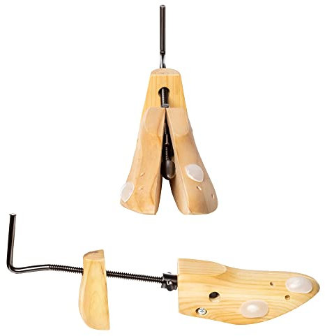 UPP Schuhdehner für Damen- & Kinderschuhe I Schuhspanner für Größen 32-43 I Schuhweiter, Schuhdehner - aus Kiefernholz inkl. Drehmechanismus, dehnt Schuhe in Länge und Breite I 1 Stück