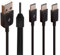 Multi USB C Splitter Cable, 3 in 1 USB 2.0 A Male to Three USB Typec C Male 1 to 3 Sync Charging Cable Adapter Cord Compatible with Mobile/Android and More (30cm)