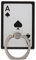 Ace of Spades Playing Card Phone Ring Holder Grip Finger 360 Mount Stand Mobile Universal Loop for All Smartphones