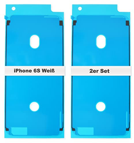IS-TECK 2er Set Ersatz iPhone 6S Kleber Für Display und Gehäuse Rahmen Dichtung Sticker LCD Wasserdichtung Folie (Weiß)