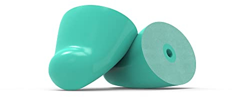Flare Earshade Ersatzspitzen - Block Sound - Wiederverwendbare Memory Foam Ersatzspitzen für Earshade und Earshade Pro - Grün