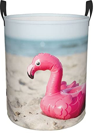 Panier à linge amusant et amusant en forme de flamant rose tropical, panier à linge, panier de rangement pliable, panier à vêtements, panier de chambre d'enfant pour la maison, le bureau, le dortoir