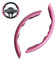 2 Stück Universal Auto Lenkradbezug,für Opel Corsa-C Corsa-D Corsa-E Corsa-F Grandland Grandland-X,Segmentierter,rutschfest,Langlebig,Pink