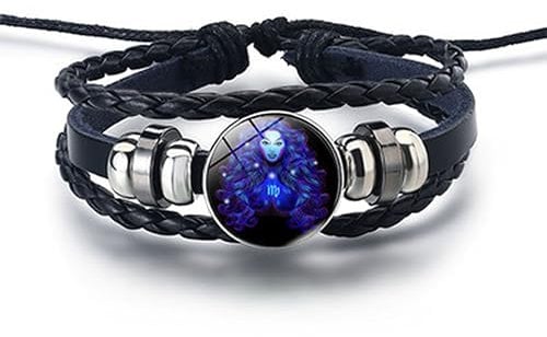 Hawtrytoa Zodiac Signs Spirit Bracelet, Zodiac Bracelet, Spirilet Bracelet Zodiac Manifestation, Handmade Woven Adjustable Bracelet (Virgo)