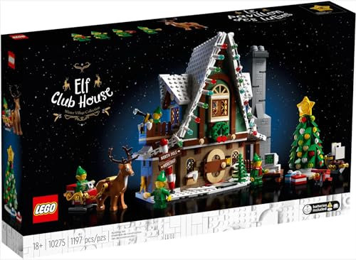 LEGO 10275 Elf Club House Cabane de Noël 18+ (1197 pièces)