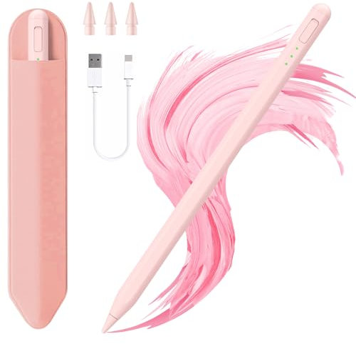 Eingabestift für iPad 11 und 10. Generation, 14 Minuten schnelleres Aufladen, mit Stifthalter, Handflächenabweisung, Neigungsempfindlichkeit, für iPad Air 11 und 13 Zoll (M3/M2), Pro 11 &13