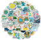 SEGXE 50 Pcs Kids Graffit Stickers Protect The Earth Logo Stickers, Suitable for Skateboards, Water Bottles, Scooters, Laptops, Luggage, Wardrobes, Refrigerators (Protect The Earth)