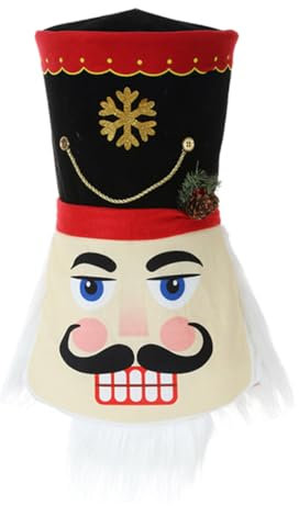 IMIKEYA 2 STK Christbaumschmuck Weihnachts-nussknacker-baumspitze Figuren Dekor Weihnachtsbaum Dekor Weihnachtsbaumschmuck Weihnachtsdekorationen Partyzubehör Eisen Weihnachten Statue