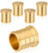 HeSun 5er-Pack PEX Fittings, 2.5 cm Pex Stecker (Endkappe), Messing Quetschverschraubung für Pex Rohre, ASTM F1807