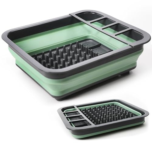 Tool & Tree Faltbares Abtropfgestell für Camping, Kompaktes Geschirrabtropfgestell, 37x28x12cm, Tragbare Spülstation für Campingküche, EIN Must-Have Gadget für Festivals und Urlaub