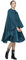 LAMA Wasserdichter Regenponcho, leichter wiederverwendbarer Regenponcho-Mantel, Wanderregenmantel, Jacke mit Kapuze und Tragetasche für Erwachsene, Damen, Herren, Outdoor-Aktivitäten, ozeanblau,