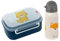 SIGIKID Kindergarten-Set Trinkflasche & Brotdose Blau/Beige Tiger,Onesize