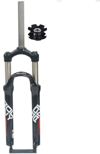 ITETONE Forcella anteriore per bicicletta MTB da 24 pollici, sterzo dritto, forcella ammortizzata per mountain bike, meccanica, 100 mm, a sgancio rapido, 9 x 100 mm, freno a disco