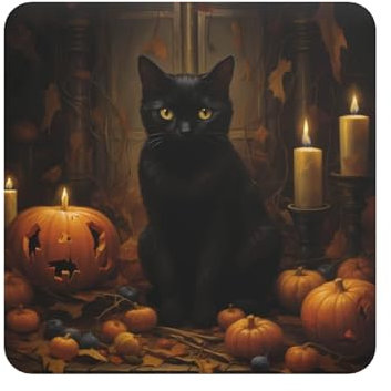 Black Cat Fridge Magnets,Decor Refrigerator Magnet For Fridge, Lockers, Home Kitchen And Farmhouse
