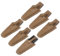 M METERXITY 6-Pack Funda para Tijeras de Jardín, Funda de Cuero Portátil para Tijeras de Podar y Alicates para Cinturón, Estuche de Cuero para Tijeras de Jardín [Marrón Amarillento]
