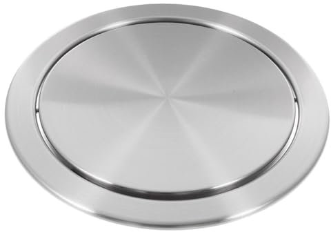 TINEASUR 1pezzi Acciaio Inossidabile Per Pattumiera Da Piano Design Recessed Per Cucine e Bagni Facilità Utilizzo e Manutenzione Swing e Compatto Adatto Per Ambienti Commerciali e