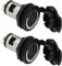 EMSea 2 Lot Prises Allume-Cigare 12-24 V 2 Broches Alimentation Maximale 20 A avec Filetage à Vis pour Voitures Camions Bateaux Caravanes