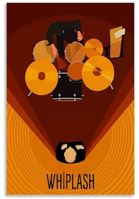 CBEJFGTX Whiplash Movie Poster Wandkunst Bilddruck Moderne Familienzimmer Dekor 12x18inch(30x45cm)