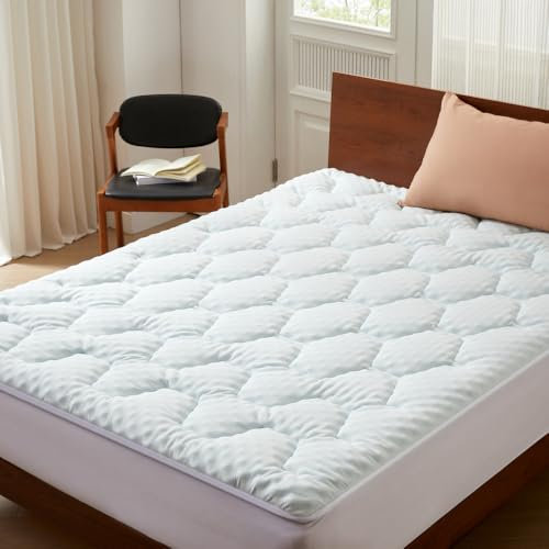 CASABEL Surmatelas 160 x 200 cm en Mousse à Mémoire de Forme et Tissu Respirant – Confort Rafraîchissant, Soutien Ergonomique, Poche Élastique 360° - pour Matelas 2 Places Adulte, Enfant, Clic Clac BZ