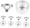 OFFSCH 5 Pair Pressure Cooker Anti-blocking Cover Replacement Parts Cooker Washer for
