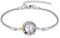 DAYLINLOVE Vater Tochter Armband 925 Sterling Silber An Meine Tochter Armband Lebensbaum Kristall Armband Geburtstags Vatertags Schmuck Geschenke für Tochter Mädchen Damen Vater Ehemann