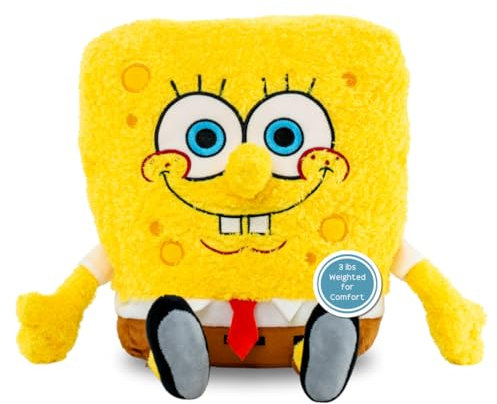 Franco Ropa de Cama Infantil Supersuave y calmante de 3 Libras con Peso, Almohada cómoda, Bob Esponja