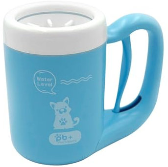 Paw's Beauty+ Semi-automatic Portable Pet Paw Cleaning Cup Dog Feet Cleaner Blue (Blue)