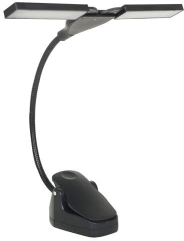 Wiederaufladbarer LED-Notenständer zum Anklippen, Notenständer mit Klemme, faltbares helles Buchlicht, faltbares Notenpult-Licht